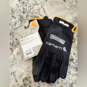 Carhartt Gloves Men's s A547 Black Quick Flex Spandex Work Glove Size L*Free Hat